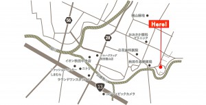 菅原邸現地案内図