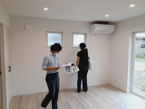 【秋田市新築注文デザイン住宅現場ブログ】F様邸の社内完了検査を行いました！