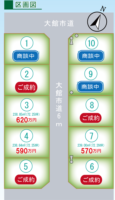 スマイルタウン東台七丁目第3期分譲地【全10区画・残3区画】