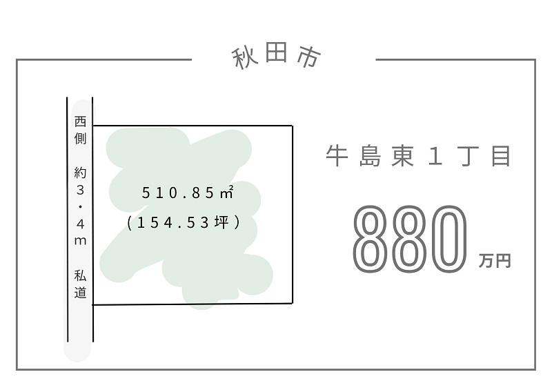 秋田市牛島東１丁目●条件無し